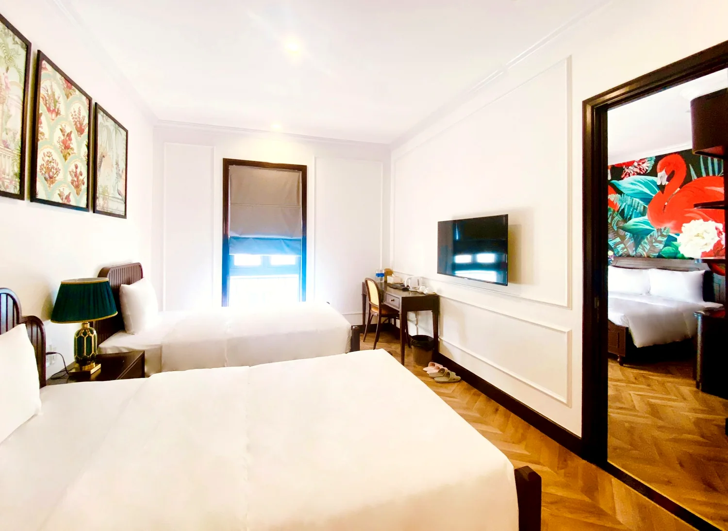 Family Room — Luxury Double and Luxury Twin joined by a connecting door at Maison D’Rose Phú Quốc
